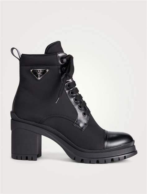 Prada leather boots women